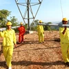 Ngành điện đang đẩy mạnh thi công để chuẩn bị đóng điện đường dây 500 kV Pleiku-Mỹ Phước-Cầu Bông (Ảnh: TTXVN)