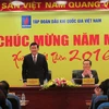 Chủ tịch nước Trương Tấn Sang thăm và chúc tết Tập đoàn Dầu khí Việt Nam chiều 4/2, tại Hà Nội (Ảnh: Đức Duy/Vietnam+)