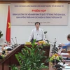Phó Thủ tướng Vương Đình Huệ làm việc với Bộ Công Thương về công tác hội nhập kinh tế. (Ảnh: Đức Duy/Vietnam+)