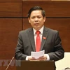 Bộ trưởng Bộ Giao thông vận tải Nguyễn Văn Thể. (Ảnh: TTXVN)