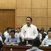 Ông Trần Hữu Linh nhận quyết định Tổng cục trưởng Tổng cục Quản lý thị trường từ ngày 12/10/2018. (Ảnh: Đức Duy/Vietnam+)