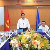 Bí thư Trung ương Đảng Nguyễn Xuân Thắng phát biểu tại buổi làm việc với PVN. (Ảnh: pvn.vn)