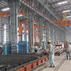 Sản xuất thép tại nhà máy của tập đoàn Hòa Phát. (Ảnh: PV/Vietnam+)