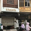 Một cửa hàng của Khaisilk trên phố Hàng Gai, quận Hoàn Kiếm. (Ảnh: Đức Duy/Vietnam+)
