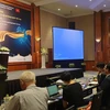 Các đại biểu tham dự Hội thảo sản xuất tốt hơn với kỹ thuật số trong ngành dệt may. (Ảnh: Xuân Quảng/Vietnam+)