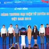 Đại diện Ban tổ chức phát động cuộc thi Tài năng thương mại điện tử xuyên biên giới Việt Nam 2019. (Ảnh: PV/VIetnam+)