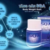 Một trang web quảng cáo về sản phẩm viên uống tăng cân SQA. (Ảnh: PV/Vietnam+)