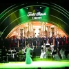 Đêm nhạc “Trúc Bạch Concert - Dạ tiệc xanh” đã mang đến cho khán giả những cảm xúc khó quên. (Ảnh: PV/Vietnam+)