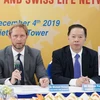 Ông Michael Hansen, Tổng giám đốc Swiss Life Network phát biểu tại Lễ công bố Thỏa thuận hợp tác. (Ảnh: PV/Vietnam+)
