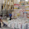 Hạn ngách xuất khẩu đối với mặt hàng gạo trong tháng Tư là 400.000 tấn. (Ảnh: TTXVN)