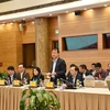 Thứ trưởng Đỗ Thắng Hải nói về sàn đầu tư chứng khoán Forex. (Ảnh: Đức Duy/Vietnam+)