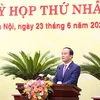 Ông Nguyễn Ngọc Tuấn, Chủ tịch Hội đồng Nhân dân thành phố Hà Nội khóa XV phát biểu tại phiên khai mạc Kỳ họp HĐND thành phố. (Ảnh: PV/Vietnam+)
