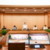 Cuộc họp của Ban Chỉ đạo phòng chống dịch bệnh Hà Nội. (Ảnh: PV/Vietnam+)