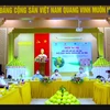 Hội nghị kết nối đưa Bưởi Phúc Trạch Hương Khê lên sàn thương mại điện tử. (Ảnh: PV/Vietnam+)
