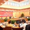 Ủy ban Nhân dân thành phố họp báo cung cấp thông tin về kinh tế-xã hội quý 1. (Ảnh: Xuân Quảng/Vietnam+)