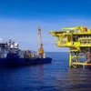 Mỏ Tê Giác Trắng chính thức đạt mốc sản lượng 100 triệu thùng dầu và ngày 5/4. (Ảnh: PV/Vietnam+)