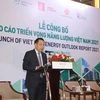 Thứ trưởng Bộ Công Thương Đặng Hoàng An phát biểu tại Lễ công bố Triển vọng năng lượng Việt Nam 2021. (Ảnh: Đức Duy/Vietnam+)