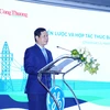 Ông Hoàng Tiến Dũng, Cục trưởng Cục Điện lực và Năng lượng tái tạo phát biểu tại tọa đàm về năng lượng. (Ảnh: Đức Duy/Vietnam+)