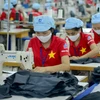 Tổng Công ty May 10 đẩy mạnh sản xuất và xuất khẩu. (Ảnh: PV/Vietnam+)