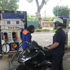 Một điểm bán xăng của Petrolimex trên địa bàn Hà Nội. (Ảnh: Xuân Quảng/Vietnam+)