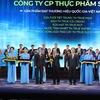 Tập đoàn TH được vinh danh tại lễ công bố sản phẩm đạt Thương hiệu quốc gia năm 2022. (Ảnh: Xuân Quảng/Vietnam+)