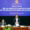 Bộ trưởng Nguyễn Hồng Diên chủ trì hội nghị về Công tác chuẩn bị Tết và bình ổn thị trường dịp cuối năm 2022 và Tết Nguyên đán Quý Mão 2023. (Ảnh: Xuân Quảng/Vietnam+)