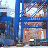 Hoạt động xuất nhập khẩu tại cảng nội địa. (Ảnh: Đức Duy/Vietnam+)