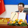 Bộ trưởng Bộ Công Thương Nguyễn Hồng Diên cùng Bộ trưởng Bộ Thương mại Campuchia PAN Sorasak ký Bản Thỏa thuận thúc đẩy thương mại song phương giữa Việt Nam và Campuchia giai đoạn 2023-2024 theo hình thức trực tuyến. (Ảnh: PV/Vietnam+)