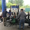 Một điểm bán xăng của Petrolimex trên địa bàn Hà Nội. (Ảnh: Đức Duy/Vietnam+)