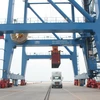 Thông quan hàng hóa xuất nhập khẩu tại Cảng Hải phòng. (Ảnh: Đức Duy/Vietnam+)