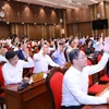 Các đại biểu tham dự Kỳ họp thứ 13, Hội đồng Nhân dân thành phố Hà Nội. (Ảnh: Xuân Quảng/Vietnam+)