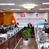 Khóa họp lần thứ 5 Ủy ban hỗn hợp thực thi Hiệp định Thương mại tự do giữa Việt Nam và Liên minh Kinh tế Á-Âu. (Ảnh: PV/Vietnam+)