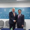 , Bộ trưởng Bộ Công Thương Nguyễn Hồng Diên đã buổi tiếp xúc, làm việc song phương với ông Jozef Síkela, Bộ trưởng Bộ Công Thương Cộng hòa Séc. (Ảnh: PV/Vietnam+)