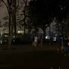 Nhiều tuyến phố của Hà Nội tắt đèn hưởng ứng Chiến dịch Giờ Trái đất. (Ảnh: Đức Duy/Vietnam+)