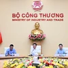 Bộ trưởng Nguyễn Hồng Diên chủ trì hội thảo về điện Mặt Trời mái nhà. (Ảnh: PV/Vietnam+)