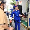Một điểm bán xăng của Petrolimex tại Hà Nội. (Ảnh: Đức Duy/Vietnam+)