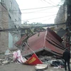Cửa hàng giày dép 3 tầng bất ngờ đổ sập giữa thành phố Bắc Giang