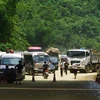 Hàng ngàn phương tiện ì ạch bò qua quốc lộ 4D lên Sapa. (Ảnh: Võ Phương/Vietnam+)