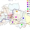 Bản đồ một số huyện của tỉnh Kampong Cham tách ra lập tỉnh mới. (Nguồn: thecambodiaherald.com)