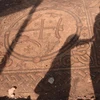 Nền của nhà thờ được trang trí bằng nghệ thuật khảm ghép đá và khắc các ký tự tiếng Hy Lạp. (Nguồn: foxnews.com)