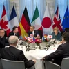 Nguyên thủ Nhóm các nước công nghiệp phát triển - G7 đã nhóm họp không chính thức, thảo luận về cuộc khủng hoảng Ukraine và các biện pháp trừng phạt Nga. (Nguồn: AFP/TTXVN)