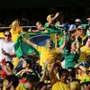 Cổ động viên đội tuyển Brazil. (Nguồn: AFP/TTXVN)