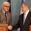 Thủ tướng Israel Benjamin Netanyahu (phải) đã có cuộc gặp với Ngoại trưởng Đức Frank-Walter Steinmeier (trái). (Nguồn: AFP/TTXVN)