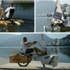 Chiếc xe đạp mang tên Bikeboat InVenta của Saturnino. (Nguồn: lapresse.ca) 