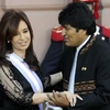 Tổng thống Bolivia Evo Morales và người đồng cấp Argentina Cristina Fernandez. (Nguồn: noticias.starmedia.com)