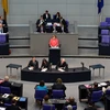 Thủ tướng Angela Merkel phát biểu tại phiên họp của Hạ viện Đức ở Berlin ngày 17/7. (Nguồn: AFP/TTXVN)