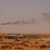 Cơ sở lọc dầu Saudi Aramco trên sa mạc gần khu vực giàu dầu mỏ Khouris, cách thủ đô Riyadh, Saudi Arabia khoảng 160km về phía Đông. (Nguồn: AFP/TTXVN)