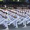 Lực lượng Hải quân tham gia diễu binh kỷ niệm 40 năm Ngày Giải phóng miền Nam, thống nhất đất nước. (Ảnh minh họa: Trọng Đức - TTXVN)