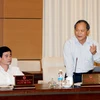 Chủ nhiệm Ủy ban Pháp luật của Quốc hội Phan Trung Lý phát biểu ý kiến. (Ảnh: Phạm Kiên​/TTXVN)