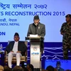 Thủ tướng Nepal Sushil Koirala phát biểu tại hội nghị. (Nguồn: THX/TTXVN)